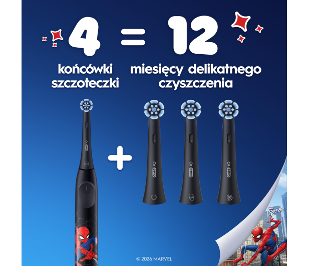 Oral-B Końcówka do szczoteczki ROTARY Kids Spider-Man (2–4 szt.) - 1519107 - zdjęcie 7